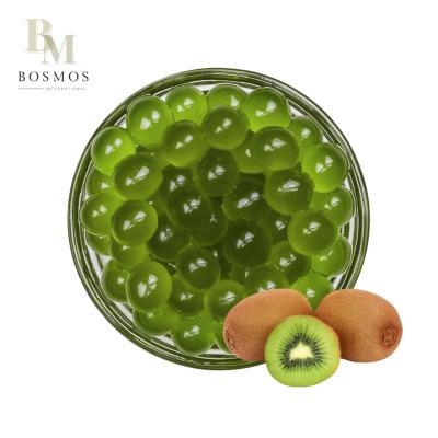 China Fruit tea Bosmos_ Kiwi Popping best boba 3.2kg/490g/200g- Taiwan bubble tea supplier, Popping Boba for sale