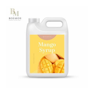 China Fruit Tea Bosmos_ Mango Syrup 2.5kg/5kg - Taiwan best bubble tea supplier, concentrate syrup for sale