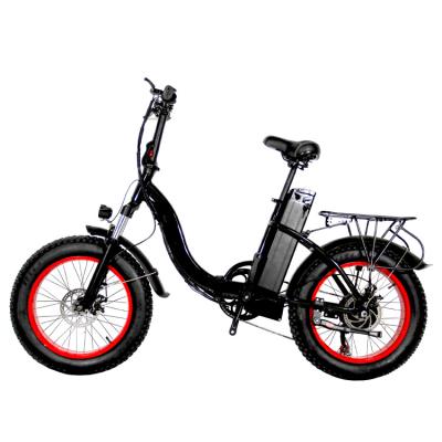 China Good Price Aluminum Alloy 20 Inch Urban Folding E-Bike Designed For Fat Tire Tube Women Frame Bass Comfortable Ride Suspension Fork for sale