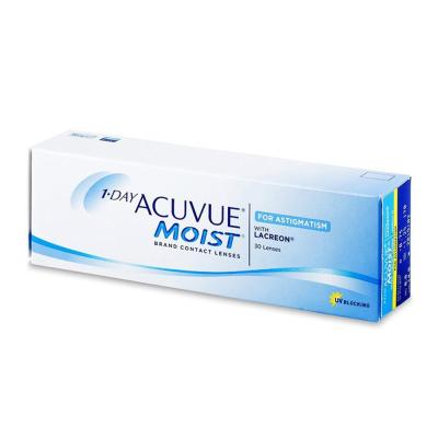 China Etafilcon One Acuvue 30pcs Toric Moist Johnson And Johnson Daily Disposable Soft Contact Lenses For Astigmatism for sale