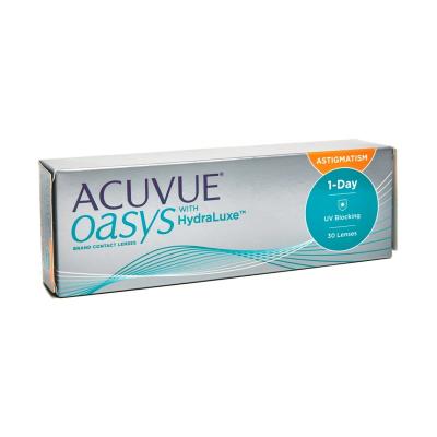 China Senofilcon one Acuvue Oasys 1Day 30pcs Toric Johnson and Johnson Daily Disposable Soft Contact Lenses for Astigmatism for sale