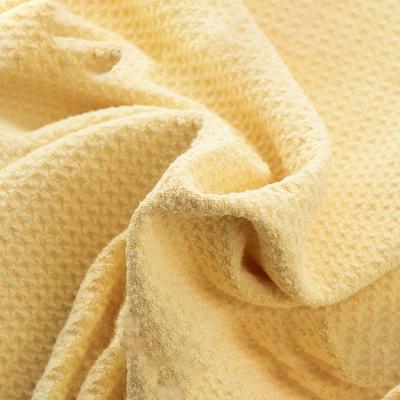 China Sustainably Absorbent Quick Drying Honeycomb Microfiber Towel Fabric Wholesale for sale