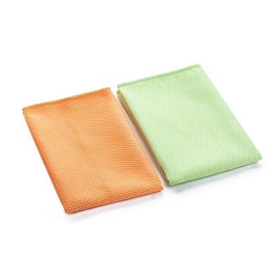 China Viable Home Cleaning Woven Fish Scale Cleaning Towel Microfiber Fish Scale Cloth for sale