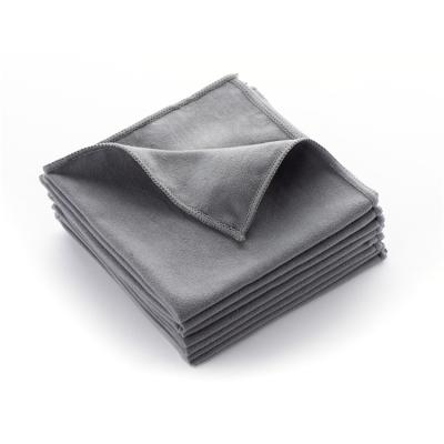 China Stocked Microfiber Suede Microfiber Towel 40x40 Car Microfiber Cleaning Cloth Toallas De Microfibra China Para Pelo for sale