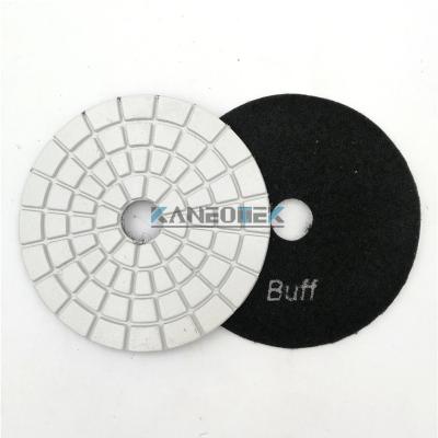 China Stone Polishing and Polishing Buff Wet Diamond Polishing Pads White for Granite, Marble for sale