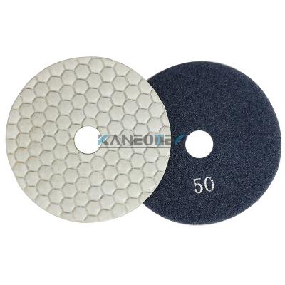 China Stone Pressed 3 Inch Dry Polish Pads For Marble, Granite, Stone for sale