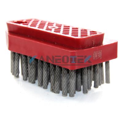 China Floor Grinder KANEOTEK Steel Cord / Wire Fickert Abrasive Brush For Granite Marble Stone for sale