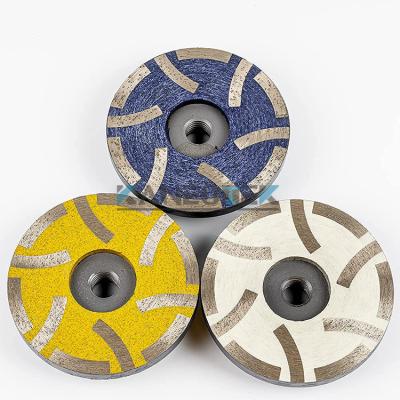 China KANEOTEK Deburring Resin Filled 4 Inch 100mm CUP Shape Diamond Grinding Wheels For Stone Granite Marble Abrasive Concrete for sale