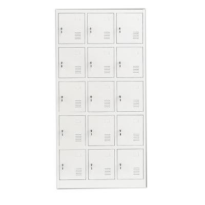 China Waterproof Lockable Safety 15 Door Digital Metal Lockers For Swimming Pool for sale