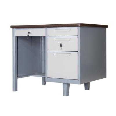 China Adjustable School Steel Executive Desk Myanmar Office Table File Cabinet for sale