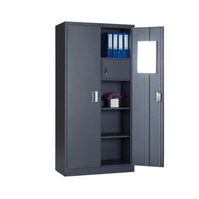 China Metal 2 Door Clothes Wardrobe Dormitory Staff Locker for sale