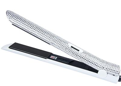 China Crystal Bling Hair Straightener Rhinestone luxuoso profissional para brilhar o ferro liso cerâmico com Crystal Diamond à venda