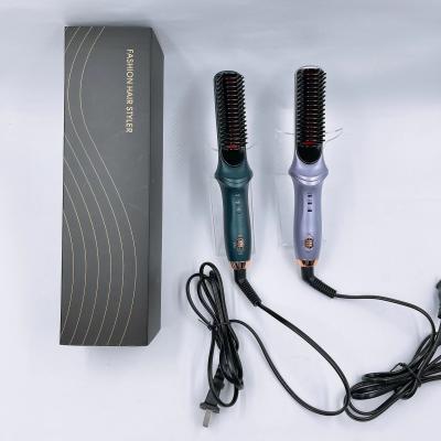 China Daily Styling Electric Straightening Brush With Light Voltage For Natural Shiny Hair for sale