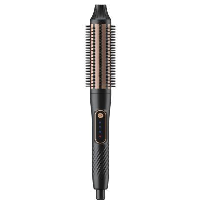 中国 2200W electric hot air comb Fast drying curly hair negative ion hair care multi-level temperature control comb 販売のため