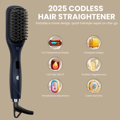 Κίνα Ultra-high temperature anti-scalding negative ion hair straightening comb προς πώληση