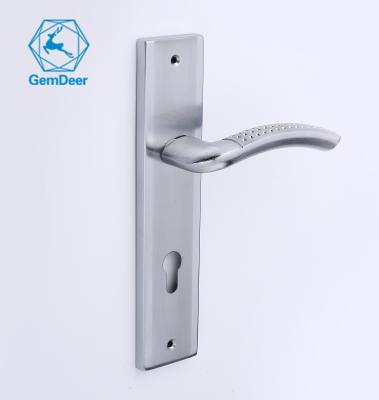 China DOOR HANDLE DOOR LOCK handle aluminum plate iron FULL size handle lock for sale