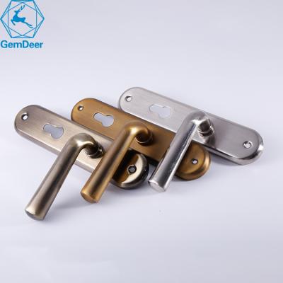 China Simple Door Design Aluminum Plastic Material Door Handle CUSTOM Aluminum Lock for sale