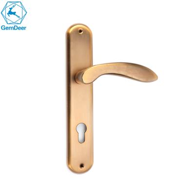 China Aluminum Aluminum Handle Iron Door Latch Set FAHMOS Big Size Door Handle Door Lock for sale