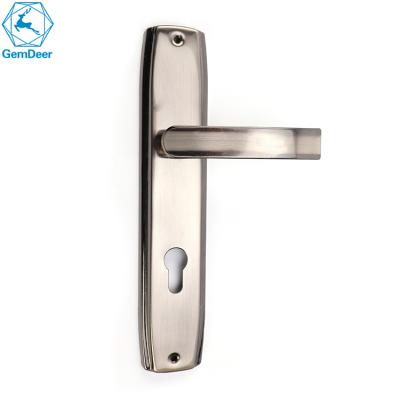 China Cheap Price Door Window Handle Simple Design Iron Plate Big Door Iron Handle for sale