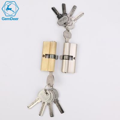 China High Quality Solid Iron Custom 70mm Zinc Cylinder 5 Computer Keys Door Lock for sale