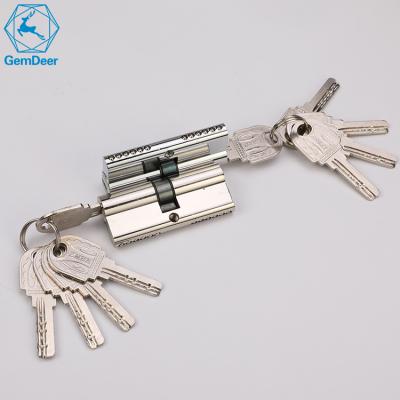 China 68mm iron zinc lock cylinder factory small size door latches handle computer keys door locks cylinder for sale