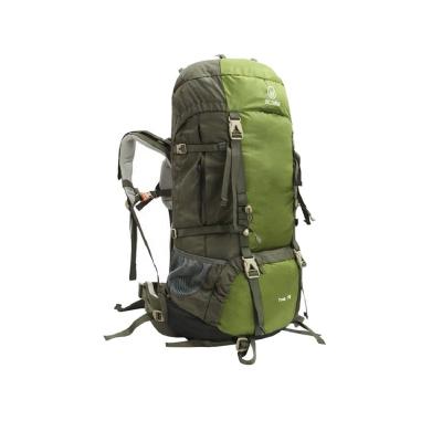 China Waterproof Backpack 70L Mountaineering Hiking Backpack With Adjustable Straps for sale