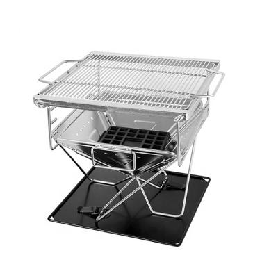 China ACOME Portable Camping Folding BBQ Grill Spotted Outdoor Portable Mini Folding Camping Wood Strove for sale