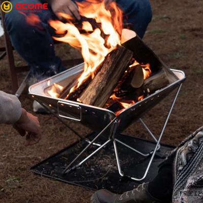 China ACOME Burner Camping Stove Charcoal Campfire BBQ Portable Outdoor Hot-selling Wood Grill for sale