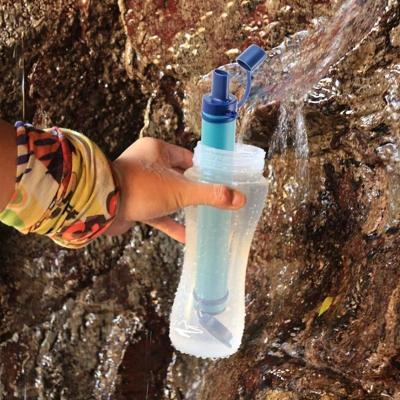 China 1000L Filter Life Outdoor Wild Emergency Drinking Water Tool Disinfection Personal Water Purifier Direct Filtering Portable Straw for sale