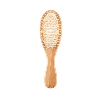 China OEM custom bamboo bulk design hair brush cushion personalized wooden bristle brush for sale