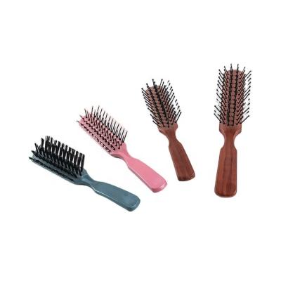 China Disposable Boar Bristle Hairbrush Nylon Bristle Detangler Hairbrush Logo Customize Best Selling Hotel Disposable Hairbrush for sale