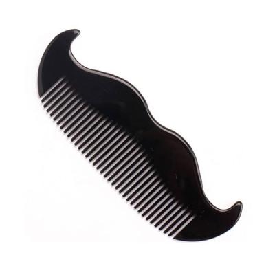 China Smooth Teeth Stimulate Natural Oils Inside Mustache Anti-Static Handmade Pocket Acetate Hair Cellulose Plastic Comb for sale