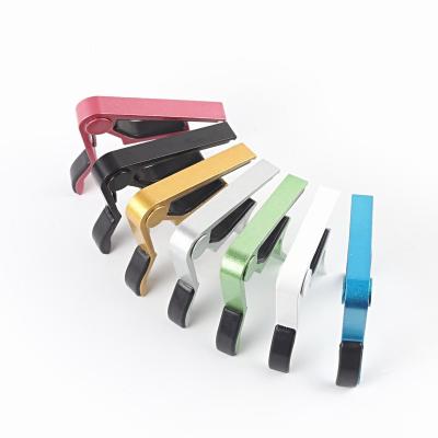 China wholesale price colorful aluminum material guitar strong guitar capo acoustic classical guitar capo for sale