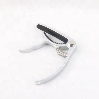 China Durable Acoustic Guitar Capo OEM Factory Making Good Quality Metal Guitar Black Zinc Alloy Capo for sale