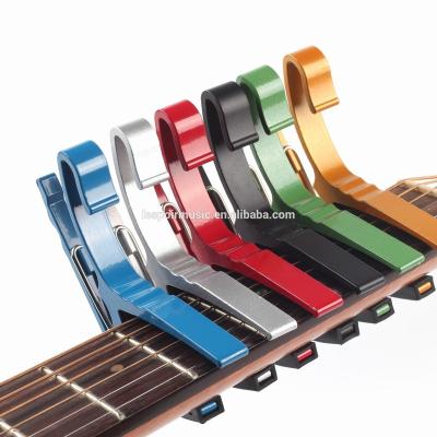 China High quality and colorful guitar capo guitar capo small aluminum fabrics for sale