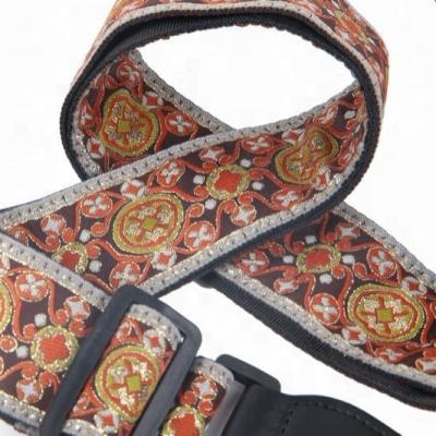 China Best Selling Rock In Amazon Strap Embroidery Electric Acoustic Guitar Strap for sale