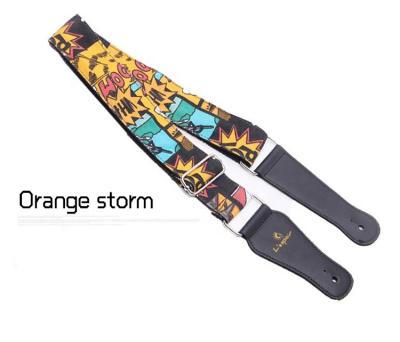 China GUITAR factory manufacturing OEM hot sale wholesale adjustable guitar straps canvas printed guitar straps for sale