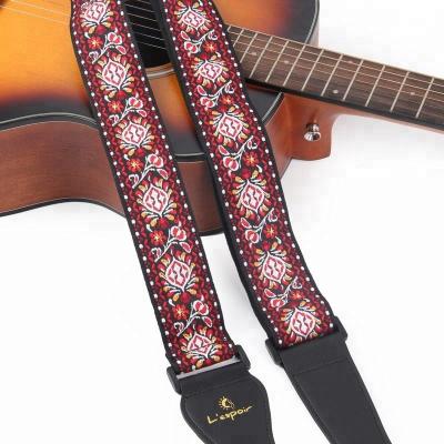 China Rock Embroidery Guitar Strap for Electric Acoustic Strap for sale