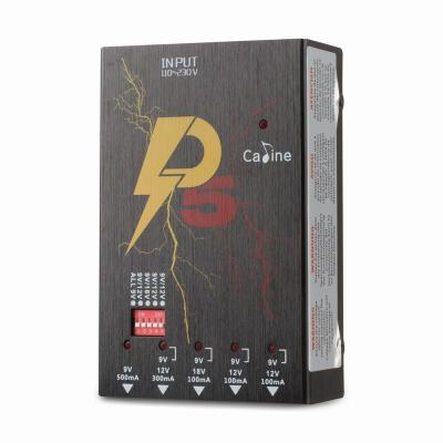 China Caline P5 Portable Pedal Power Supply 5 Outputs For DC Electric Guitar Effects Guitar True Isolation Power Supply for sale