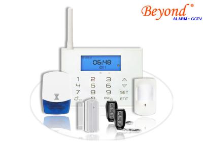 China LCD Icons Touch Keypad Wireless GSM PSTN Burglar Alarm System with Wireless Flash Siren for sale