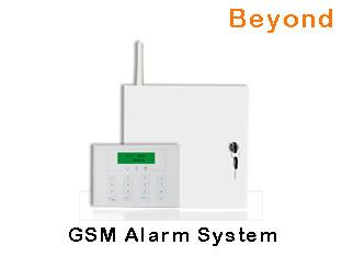 China LCD Metal-Case GSM Alarm Systems with 16 Wired zones 31 Wireless zones for sale