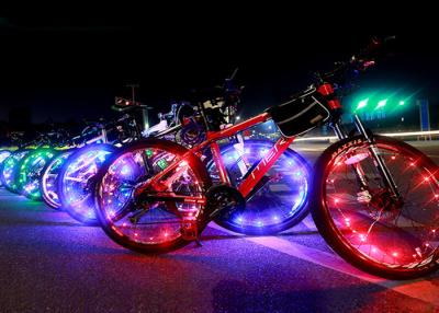 China Fancy Colorful Led Bike Wheel Lights USB For Bicycle Spokes High Brightness for sale