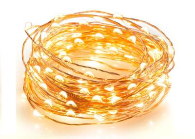 China 72 Feet Led Glowing Starry String Lights Amber Lights On Copper Wire Battery Operated for sale