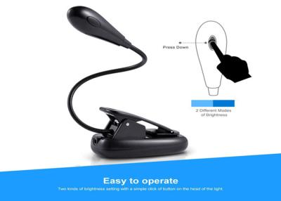 China Flexible Easy Led Clip On Book Light Rechargeable with Soft Padded Clamp for sale