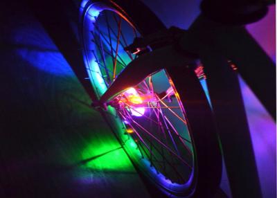 China Ultra Bright 8 Led Bike Wheel Lights Battery Operated For Night Riding for sale