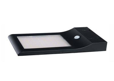 China 850LM Rechargeable Solar Wall Light With Pir Motion Sensor Big Solar Panel Design for sale