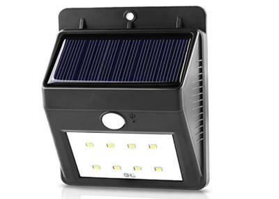 China High Efficiency Outdoor Led Motion Sensor Light , Black Solar Led Security Light for sale