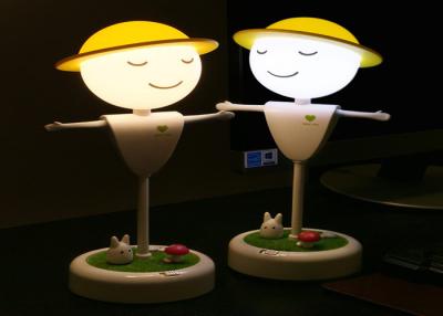 China Creative Rechargeable ABS Plastic Scarecrow LED Night Light With USB Cable And Disjunct Translucent Silicone Cap for sale