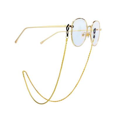 China Fashion Design Hot Fashion Sunglasses Chain Glasses Links Black Gold And Silver Cheap Alloy Glasses Chain for sale