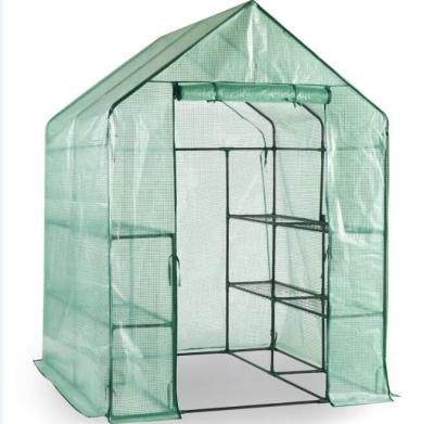 China Easily Assembled Outdoor 3 Tier Green House Metal Frame Garden Greenhouse Grow Tent for sale